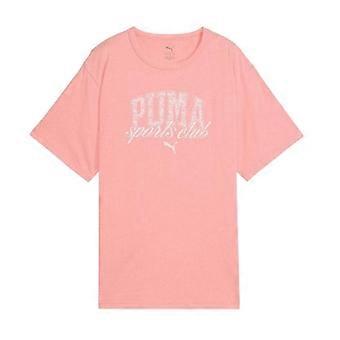 Puma Damen-T-Shirt mit Logo, Baumwolle, lockerer Passform