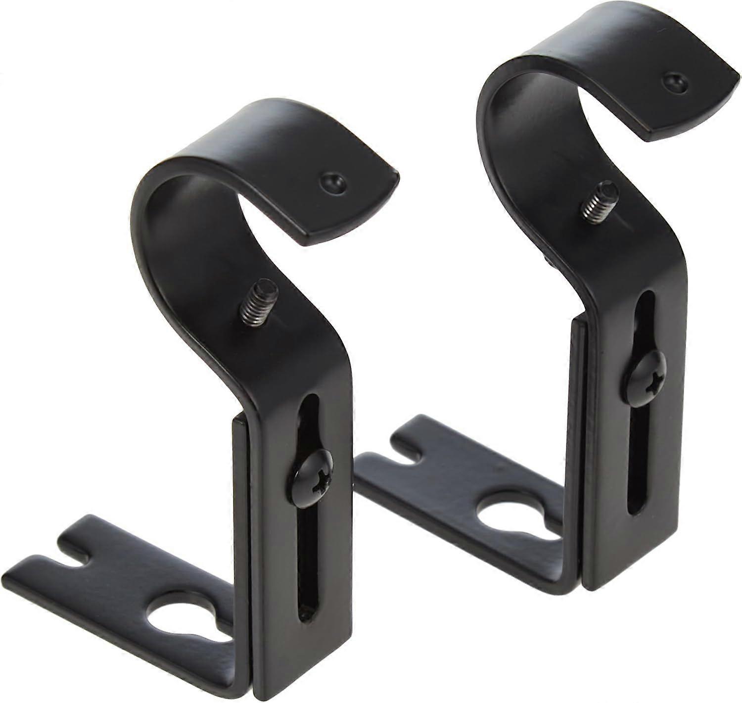 Set of 2 adjustable wall brackets - black [MI]