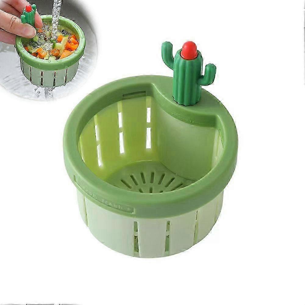 Cactus Sink Strainer - Kitchen Drain Filter with Press Button for Easy Cleaning