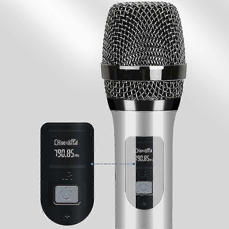 Wireless Mic With 6.35mm Plug Rechargeable Compatible With Singing/karaoke Etc