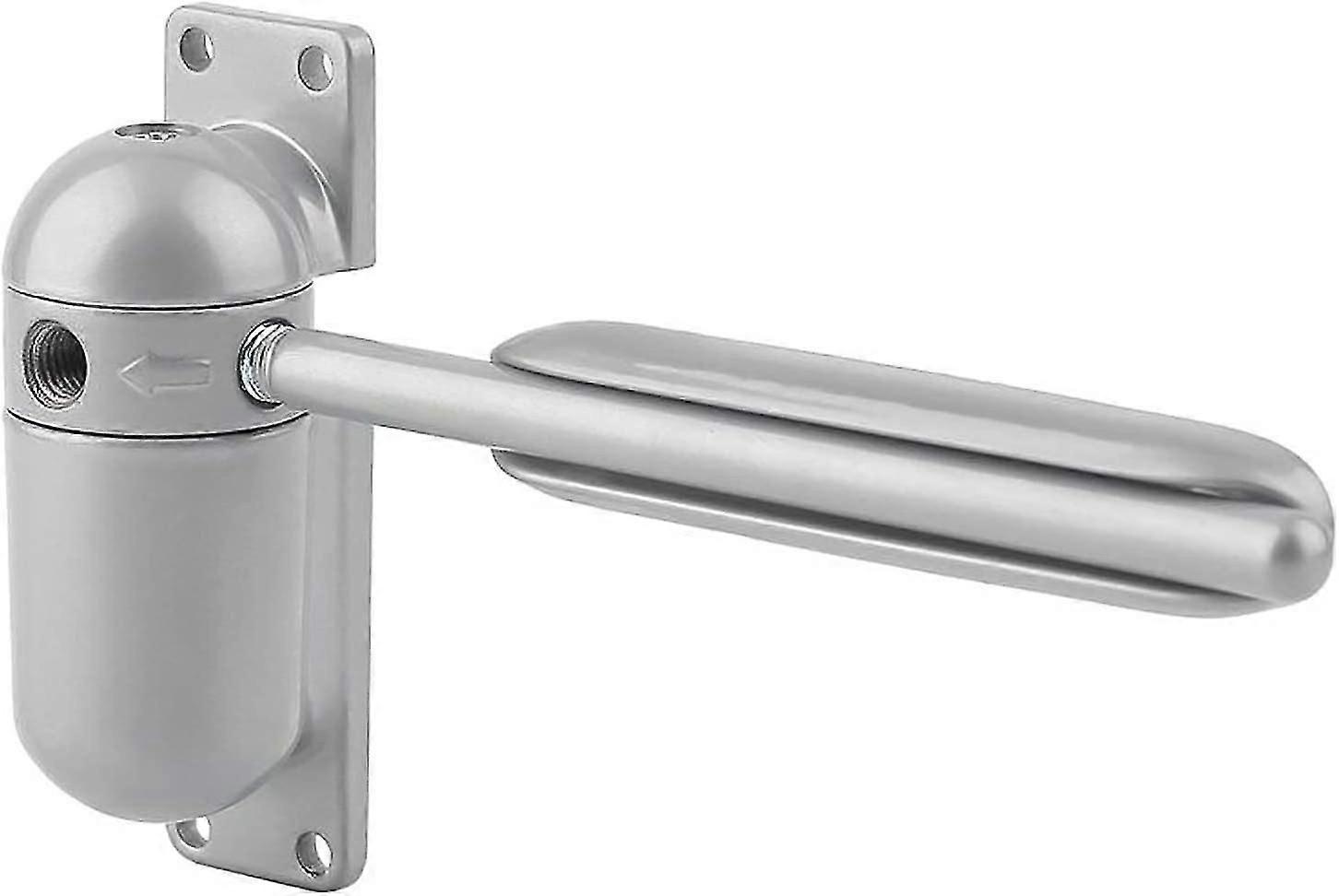 Spring Loaded Door Closer - Adjustable Surface Mount - Automatic Spring Loaded Door Closer For Self Closing (gray)
