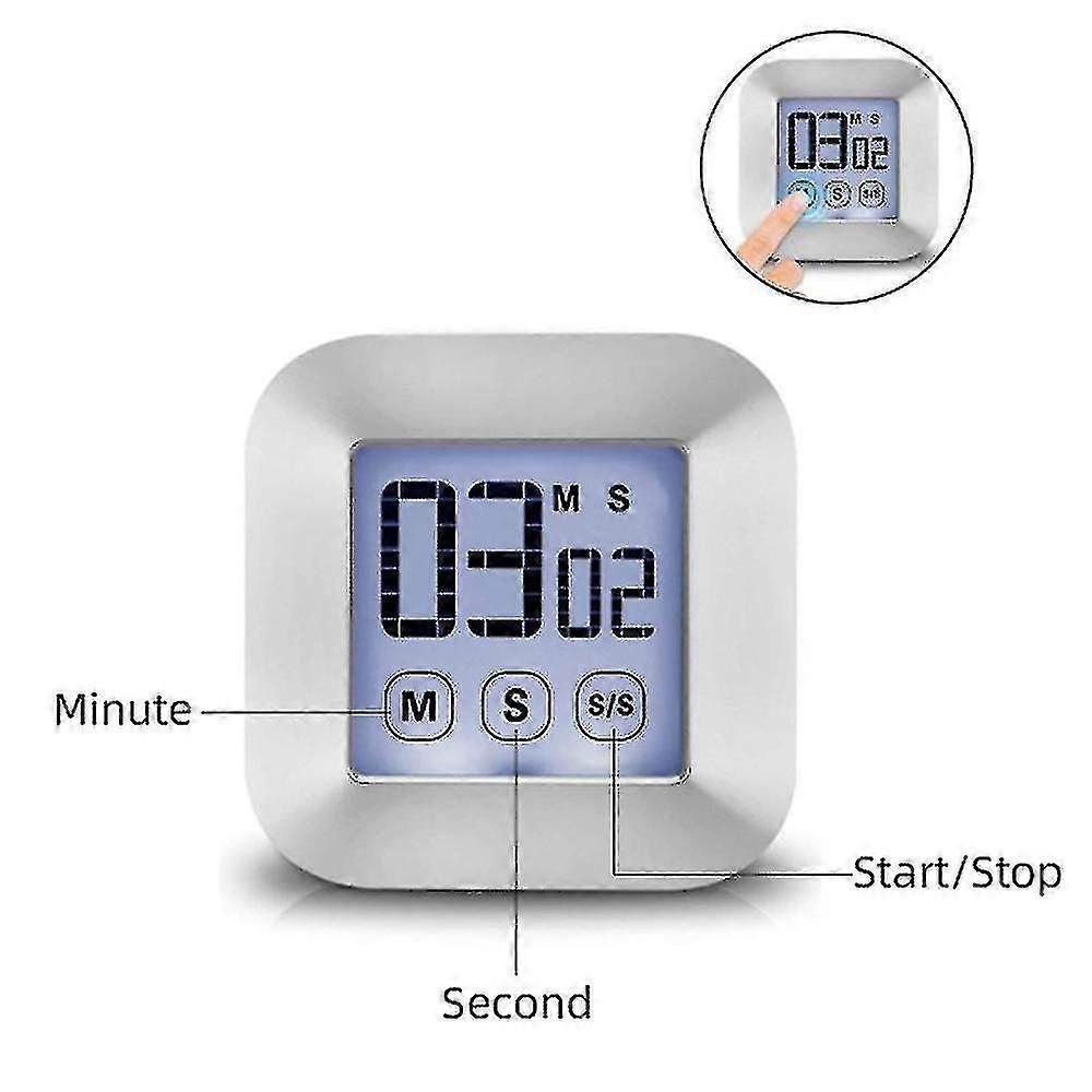 Kitchen Timer Touch Screen Digital Cooking Timer Count Down/count Up