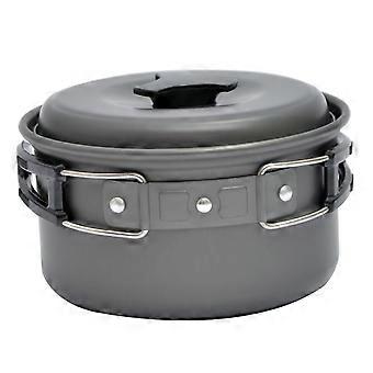 Camping Cookware Set Lightweight Aluminum Folding Pot Nonstick Easy Clean for Outdoor Cooking