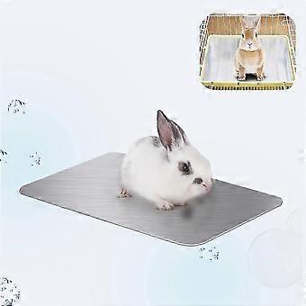 Kühlmatte für Kleintiere, physikalische Kühlmatte aus Aluminiumlegierung, 30 x 20 cm, für Hamster, Kaninchen, Meerschweinchen und andere Kleintiere