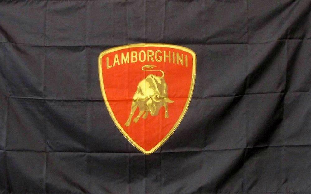 LAMBORGHINI BLACK/RED FLAG YA0498