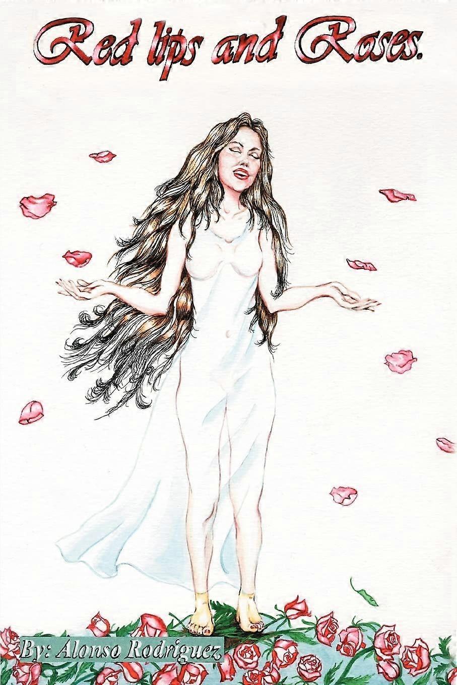 Red lips and roses