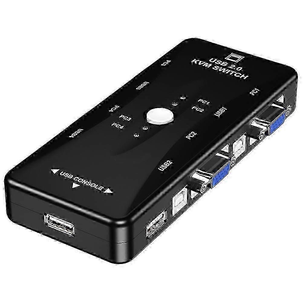 Four in One Out Mouse Keyboard Splitter 4 Port Control