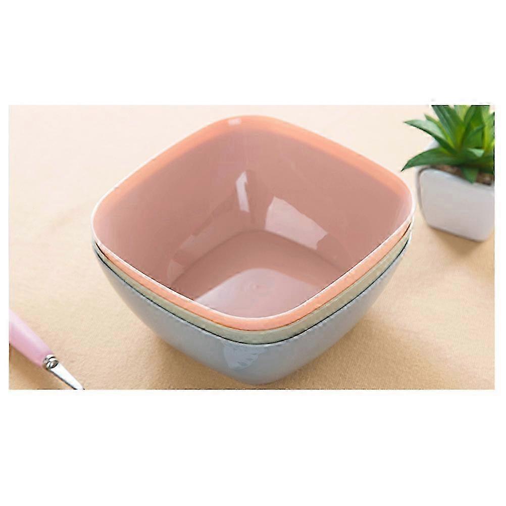 Square Fruit Bowl compatible with Kitchen Pink Snack Holder