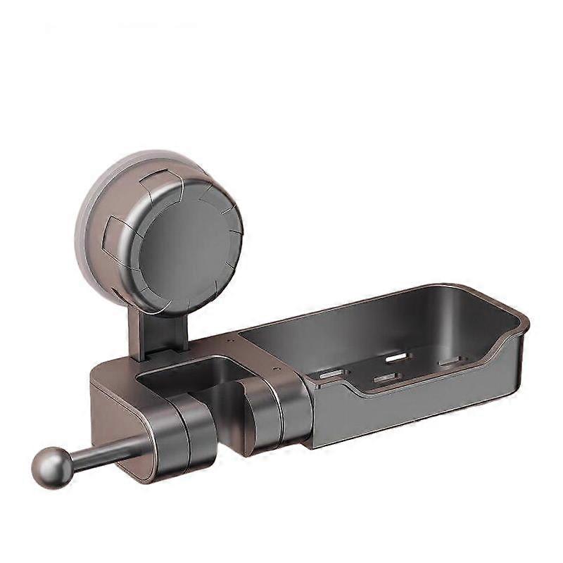 Suction Cup Shower Bracket No Drill with Functional Storage Tray compatible with Bathroom