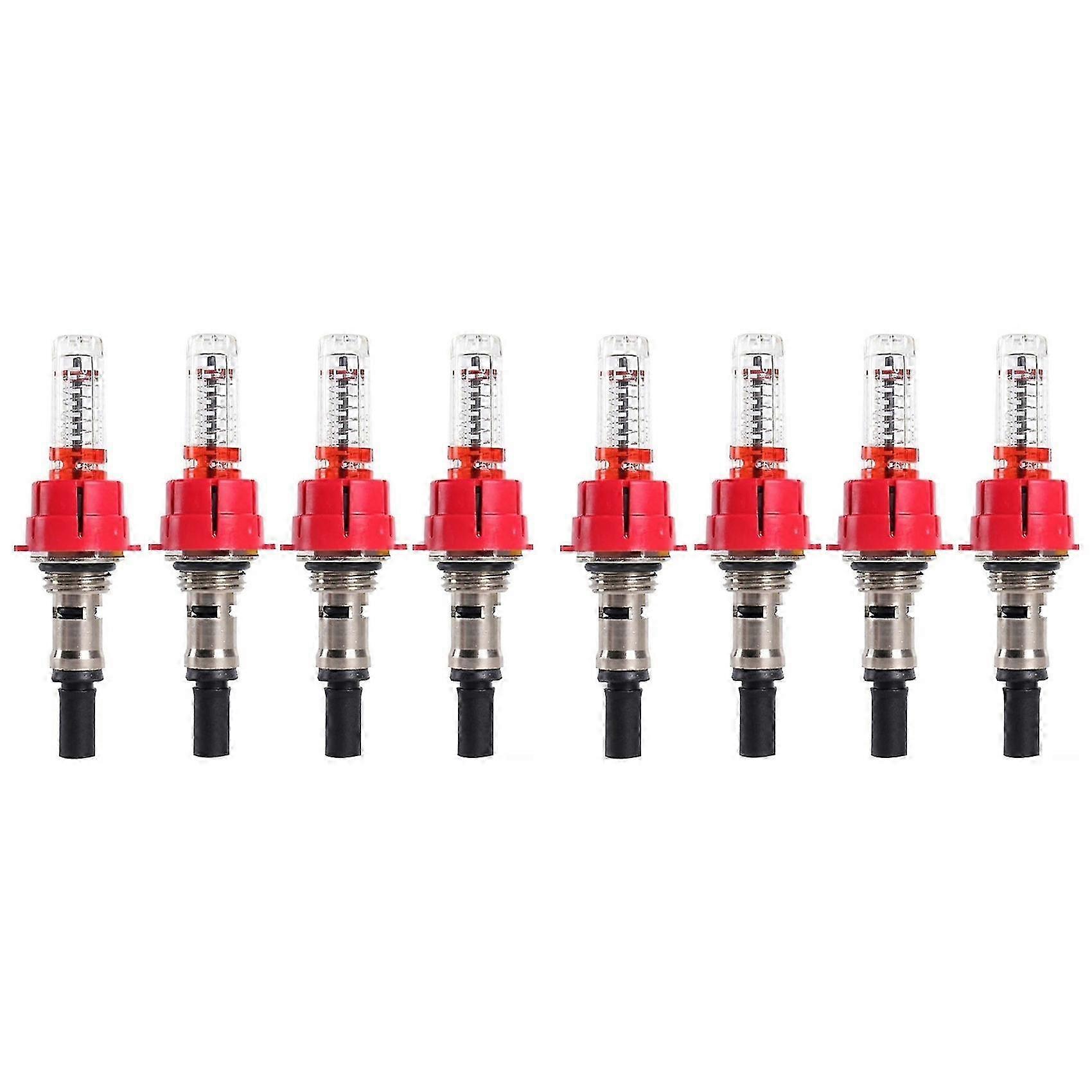 Underfloor Heating Manifold Flow Meter-Regulator Precision Heat Control Device(3/8 X 8pc)