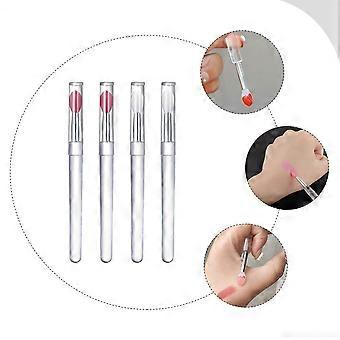 Pinceau à lèvres en silicone avec couvercle, masque, maquillage pailleté portable, film multi-usage, 20 pièces