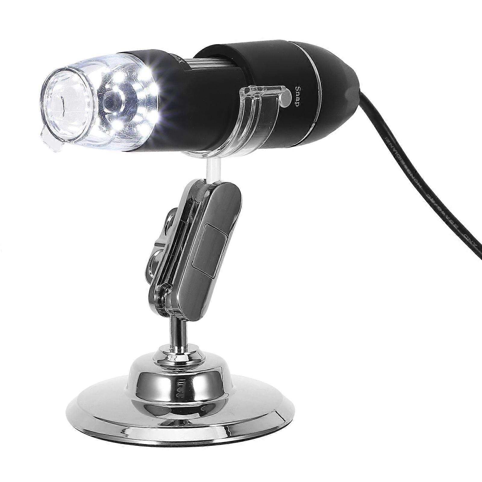 Electron Microscope USB Magnification Tool for Experiment 1Pcs Black