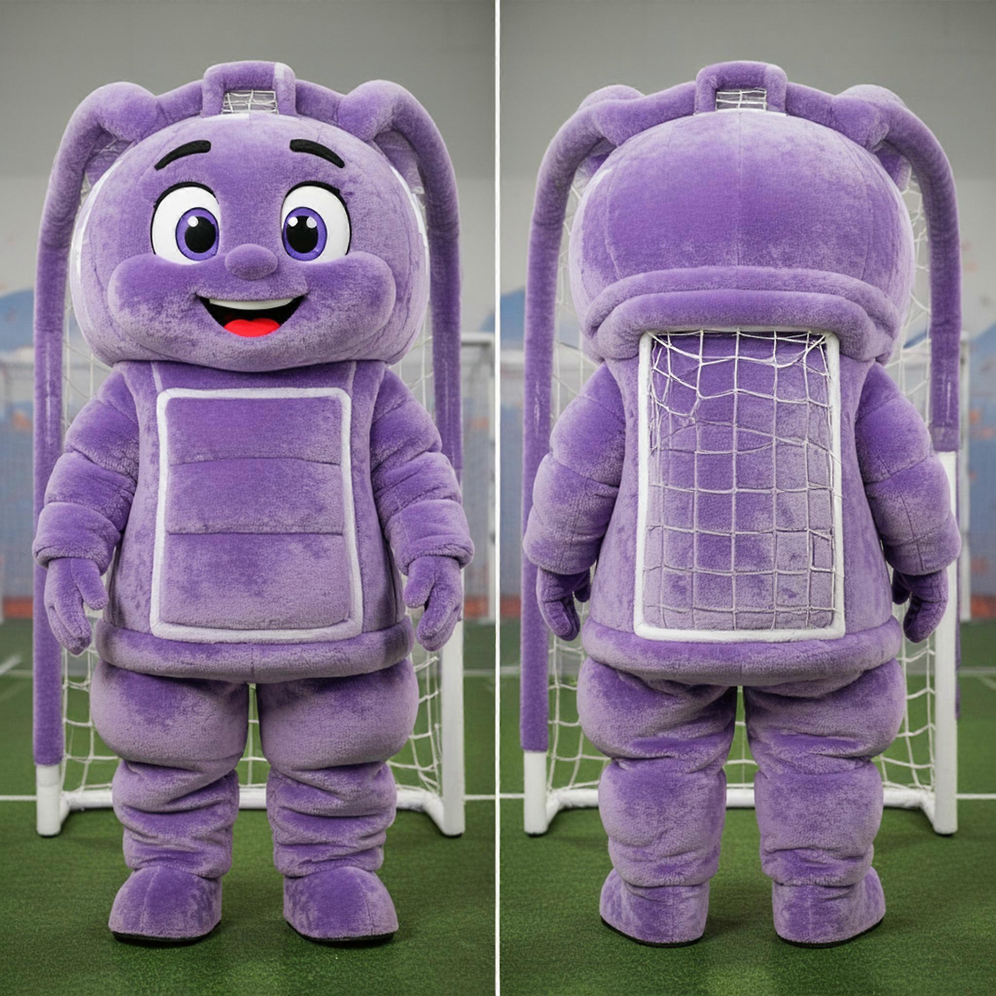MASTICOT Lavender Rounded Soccer Goal Mascot