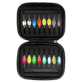 Heavy Duty Trout Spoon Lure Set 16Pcs 2.5g 3.5g 5g for Spinning Fishing
