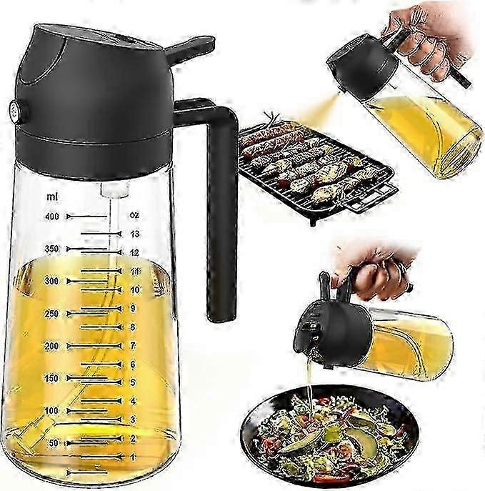 Dual-Function Glass Oil Bottle 400ml