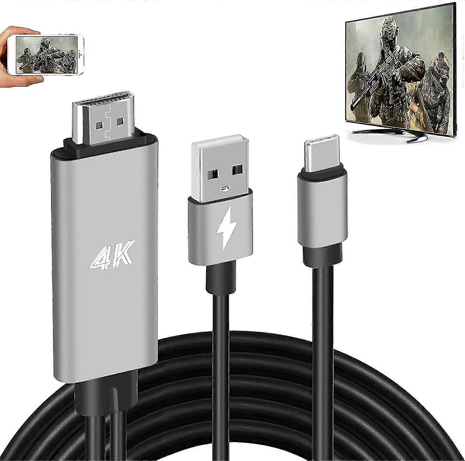 Hdmi Adapter Usb Type-c cable Mhl 4k Hd Video Digital Conversion Cable