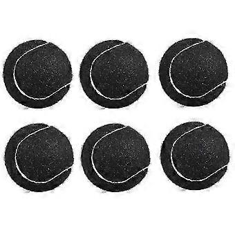 Pacote com 6 bolas de tênis elásticas resistentes ao desgaste, 66 mm, para iniciantes, para treino de tênis