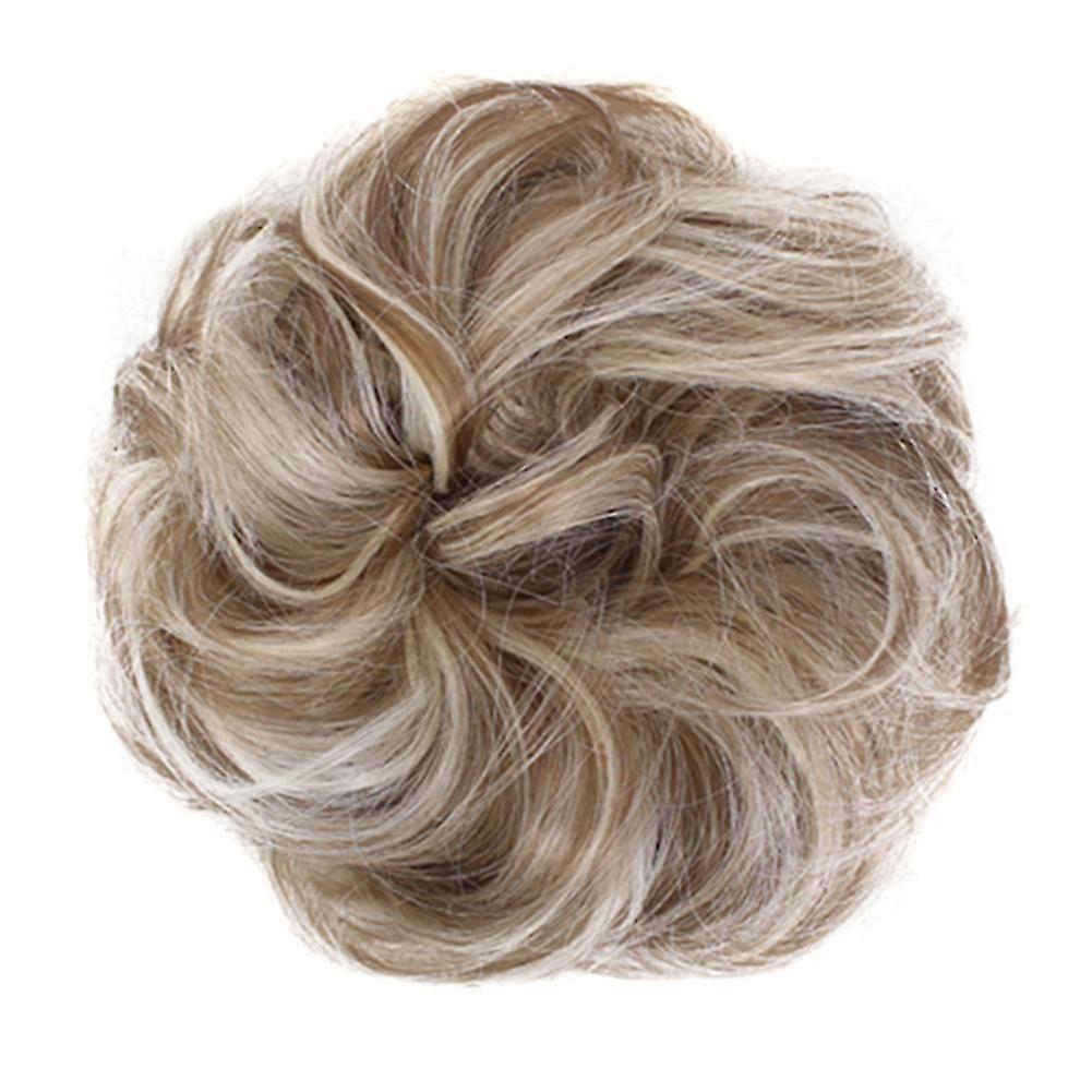 Synthetisch haar Bun Scrunchie Fluffy Verwarde Elastische Haaraccessoires