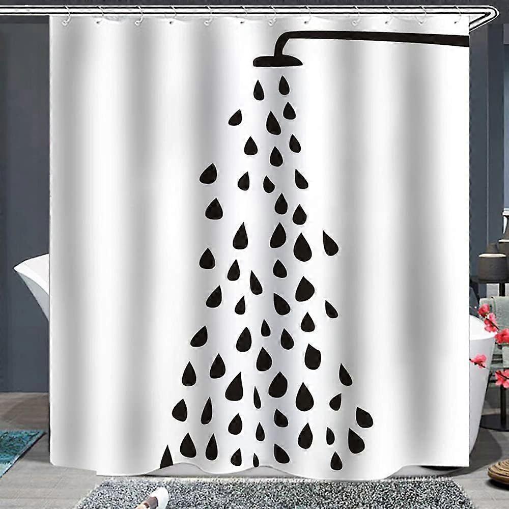 Chic Quick-Drying Waterproof Shower Curtain