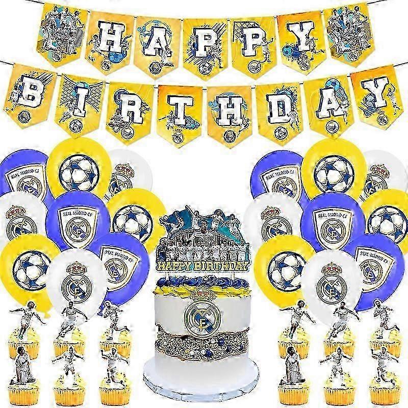 Real Madrid Themed Birthday Decor Set