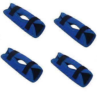 Dog Leg Cover Set for Limiting Chewing Access, 4 Soft Flexible Sleeves with Two Repositionable Fasteners on Each  M