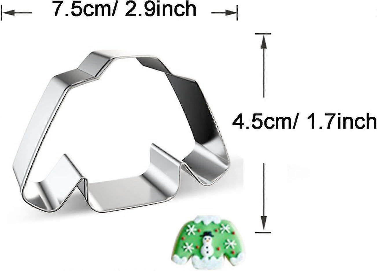 Sweater Shape Cookie Cutter for Christmas