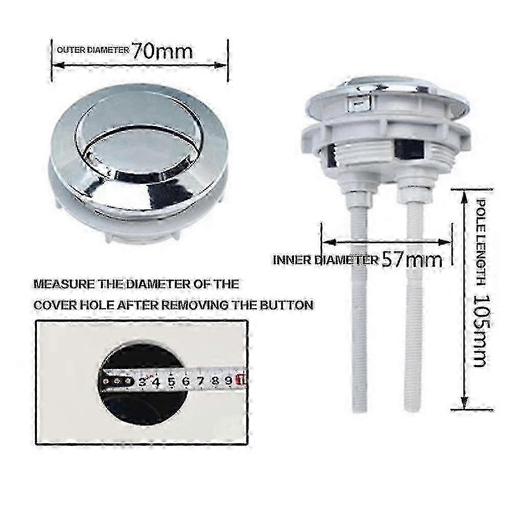 Mirror Finish Dual Press Button