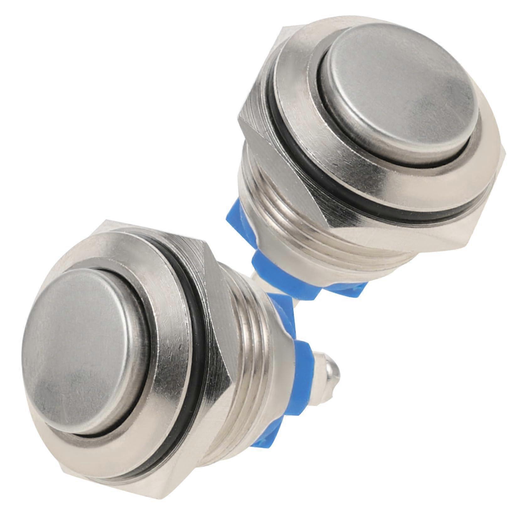 2pcs Wired Doorbell Button Replacement, Durable Doorbell Push Button with Smooth Push Action
