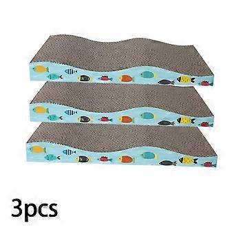 Oversized Cat Scratching Board, Corrugated Cardboard Double-Sided Scratcher with Anti-Slip Base for Indoor Cats Furniture Protection