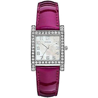 Guess jewelry Quartz Analog Woman Watch with Cowhide Bracelet W0129L4