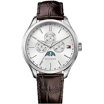 Tommy Hilfiger Oliver ACE Quartz analoge man horloge met Cowskin armband 1791304