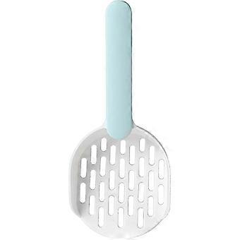 New Pet Litter Scoop Filter Cat Litter Cat Poop Cleaning Tools Two-color Abs Cat Poop Scoop (blue) (1pcs)