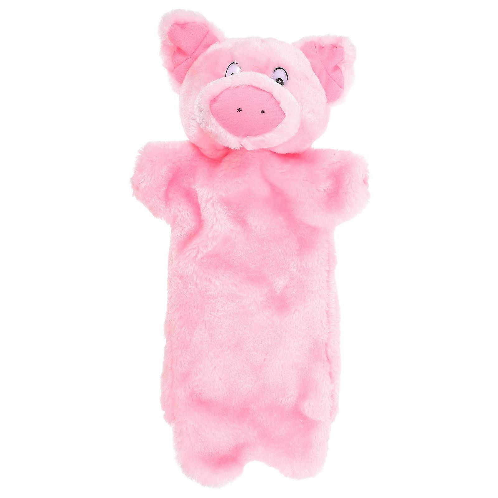 Interactive Pink Pig Plush Puppet