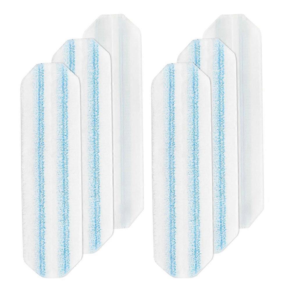 6 Pack Microfiber Mop Pads compatible with O-Cedar H2prO Flat Mop System, Washable and Reusable Mop Replace Head