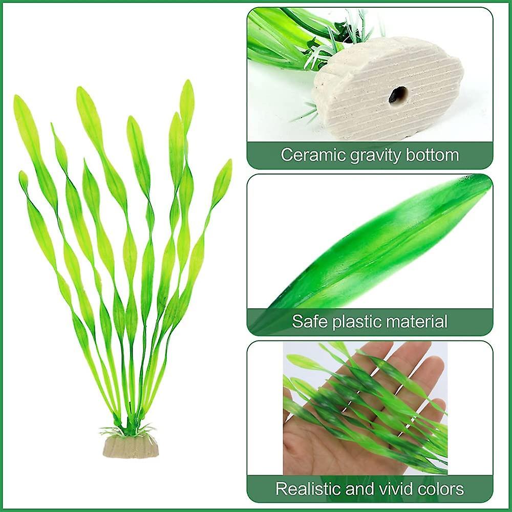 10 Pcs Artificial Aquarium Plant Aquarium Plant Ornament Plastic