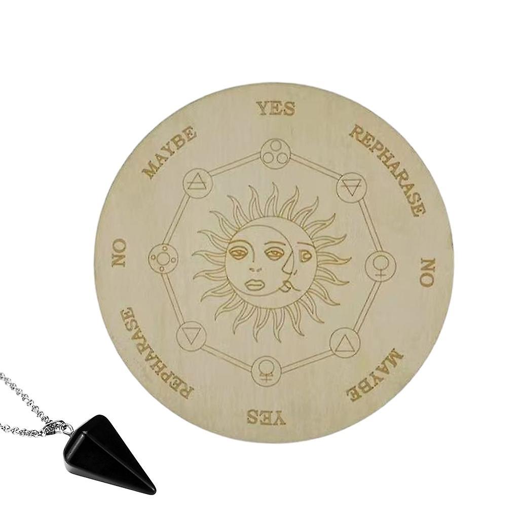 Carven Pendelbrett mit schwarzer Anhängerkette