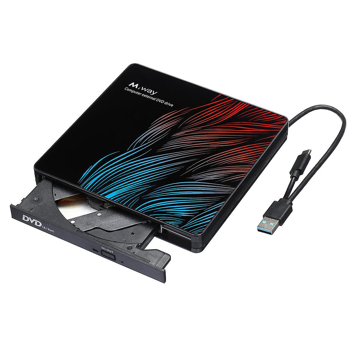 Usb-c External Optical Drive Type-c Usb3.0 Dvd Burner Dvd-rw Player Writer Rewriter Support 2mb Data Transfer For Pc Laptop Computer