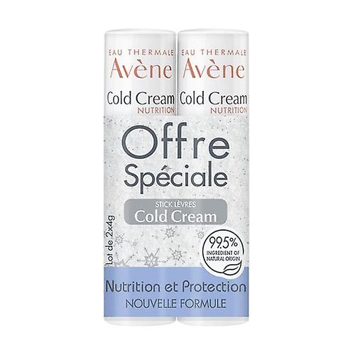 Nourishing cold cream lip duo stick 2 units of 2g