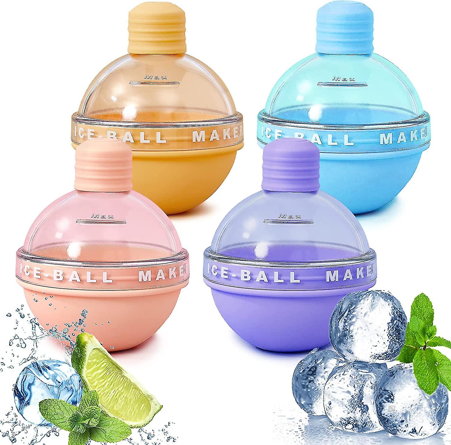 Ice Ball Maker Mold, lyspærer Ice Molds, Ice Cube Molds, Ice Cube Mold Silikon Ice Ball Mold Store Ice Cubes, BPA Free Ice Cube Mold, For Kjølt