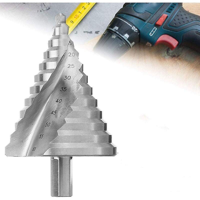 HSS Step Drill Bit Spiral Conical Countersink for Drilling 6-60mm