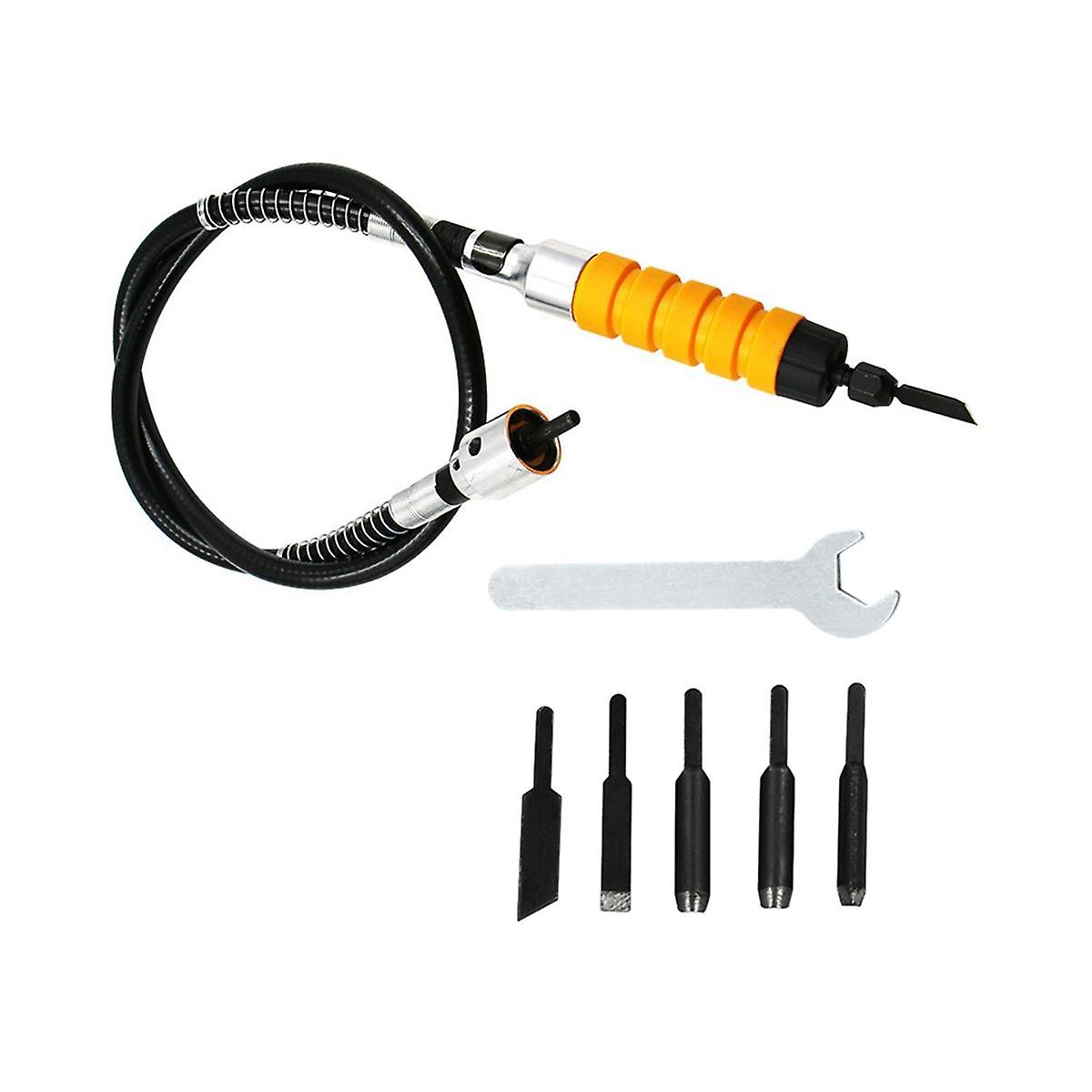 Electric Chisel + 5 Knives + Open Wrench Engraving Tools Engraving Chisel Engraving Pen