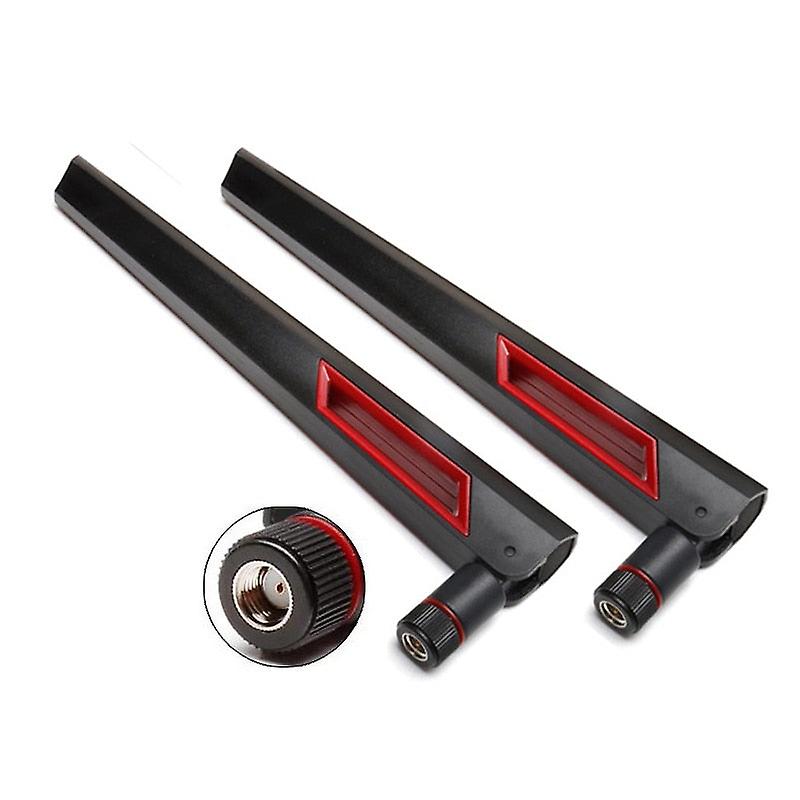SIGANDG 2x Antenna WiFi Dual-band 2.4G/5G Con Connettore RP-SMA Maschio - Per Router E Schede Di Rete - 4