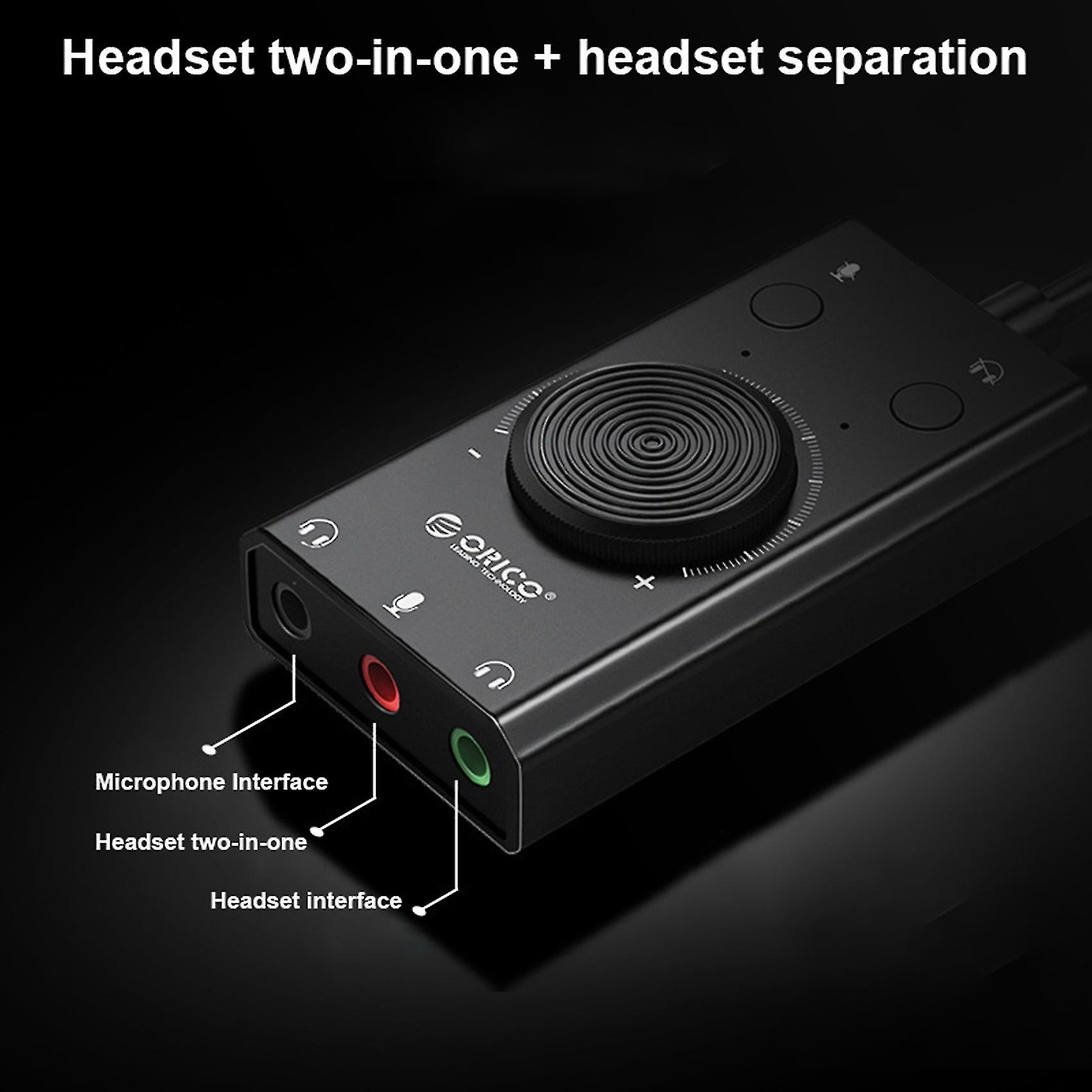 docooler SC2 USB Sound Card External Headphones PC Desktop Notebook
