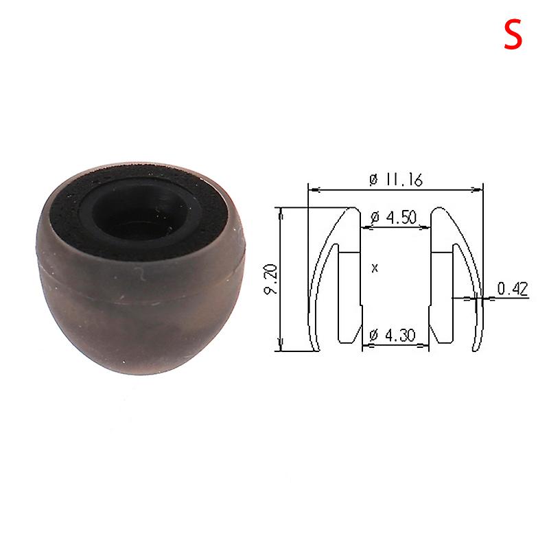 1pc Zhensheng Earplug Silicone Memory Cotton Composite Earphone Cover 4.5mm