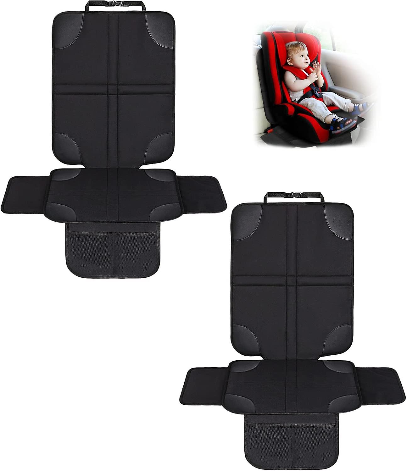 Car Seat Protector,Car Seat Cover,with Adjustable Strap, Bottom Non-slip Design, Mesh Storage Bag(Two Pieces)