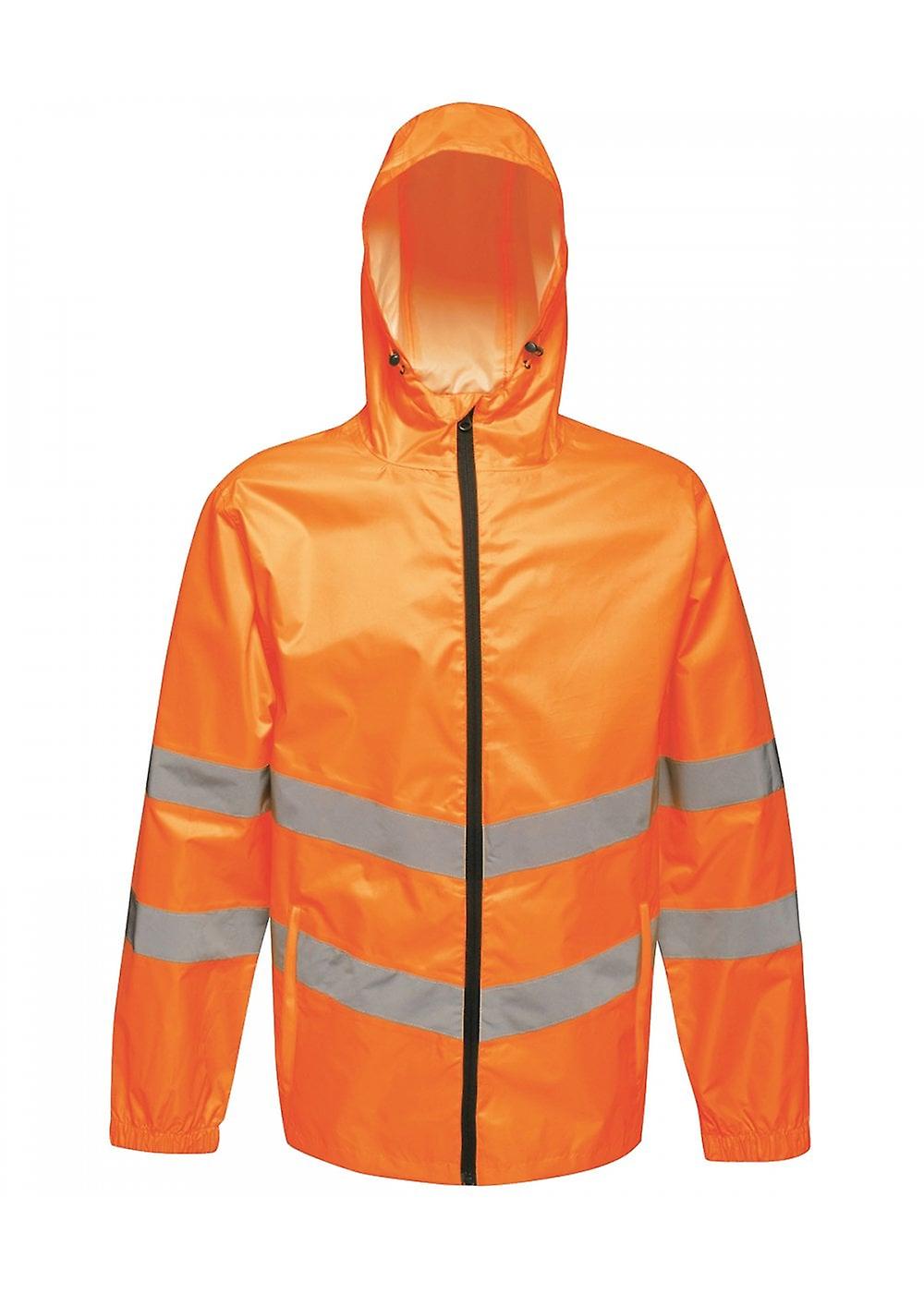 Men's Regatta High Visibility High-Vis Pro Pack-Away Jacket TRW497