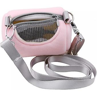 Portable Hamster Carrier Bag, Guinea Pig Hedgehog Hamster Carrier With Adjustable Single Shoulder Strap For Hedgehog Squirrel Small Animals