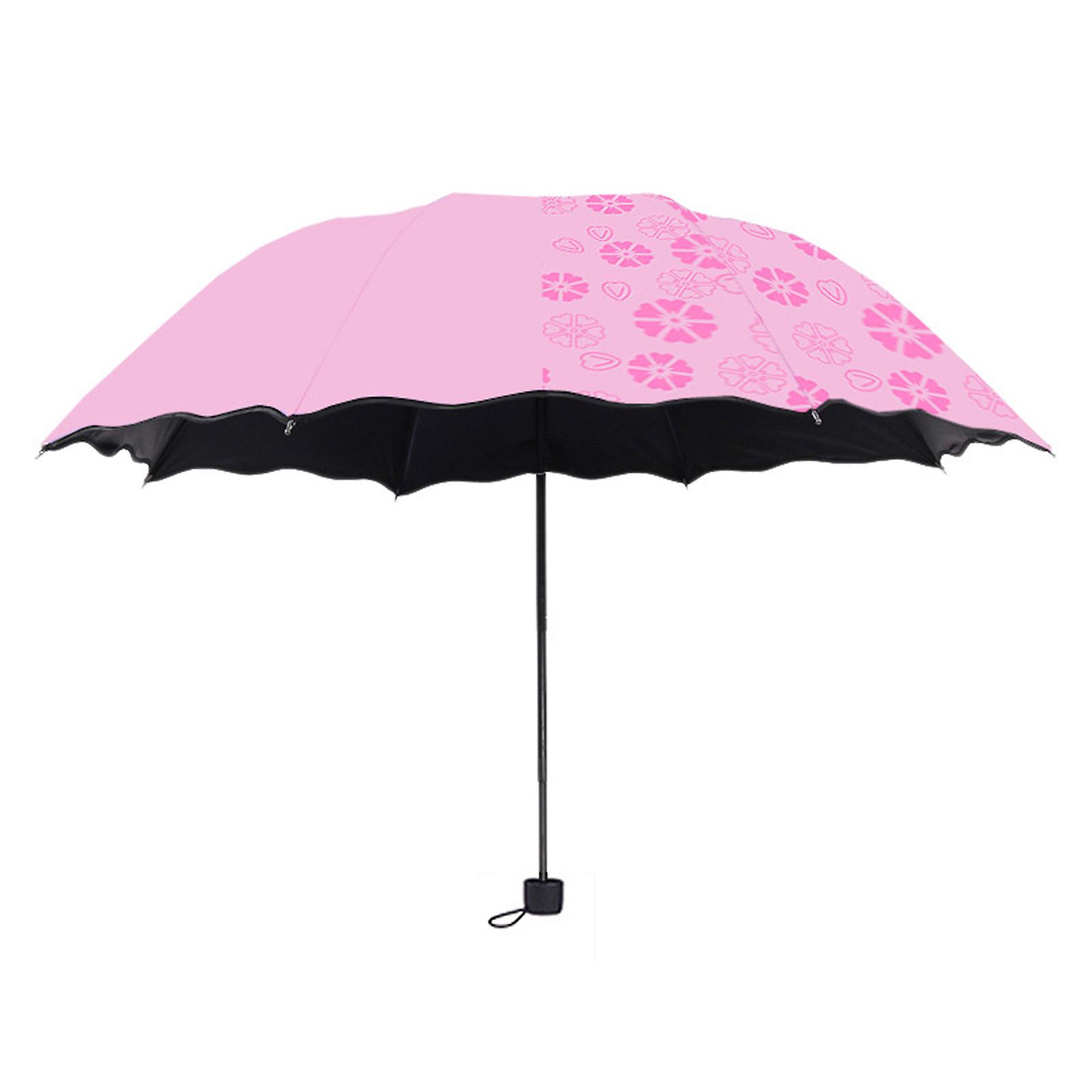 Flounce Design Portable Umbrella Bright Color Rustproof Umbrella For Summer Rainy Or Sunny Days