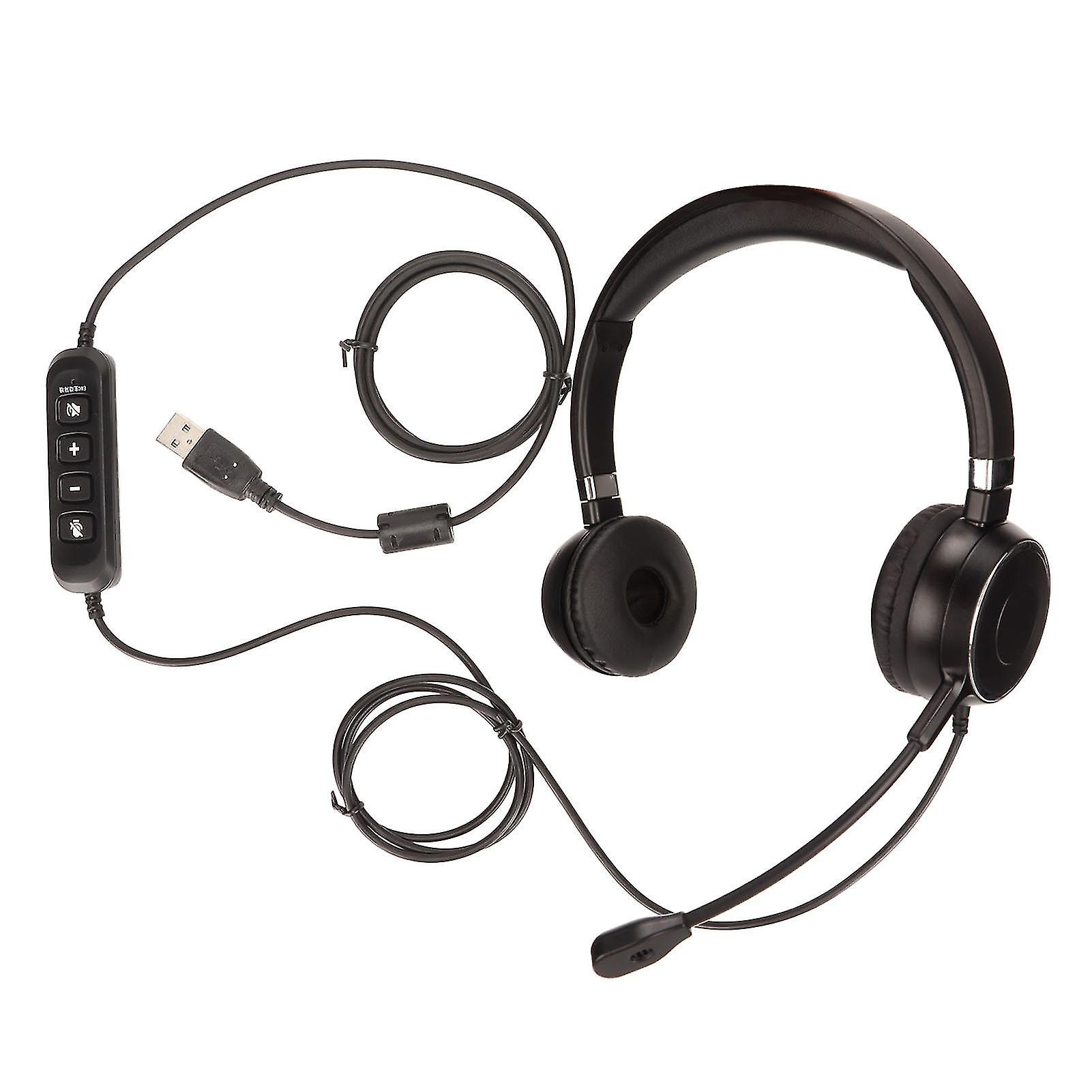 Telefoon Headset, Volumeregeling, Microfoon dempen, USB PC Headset