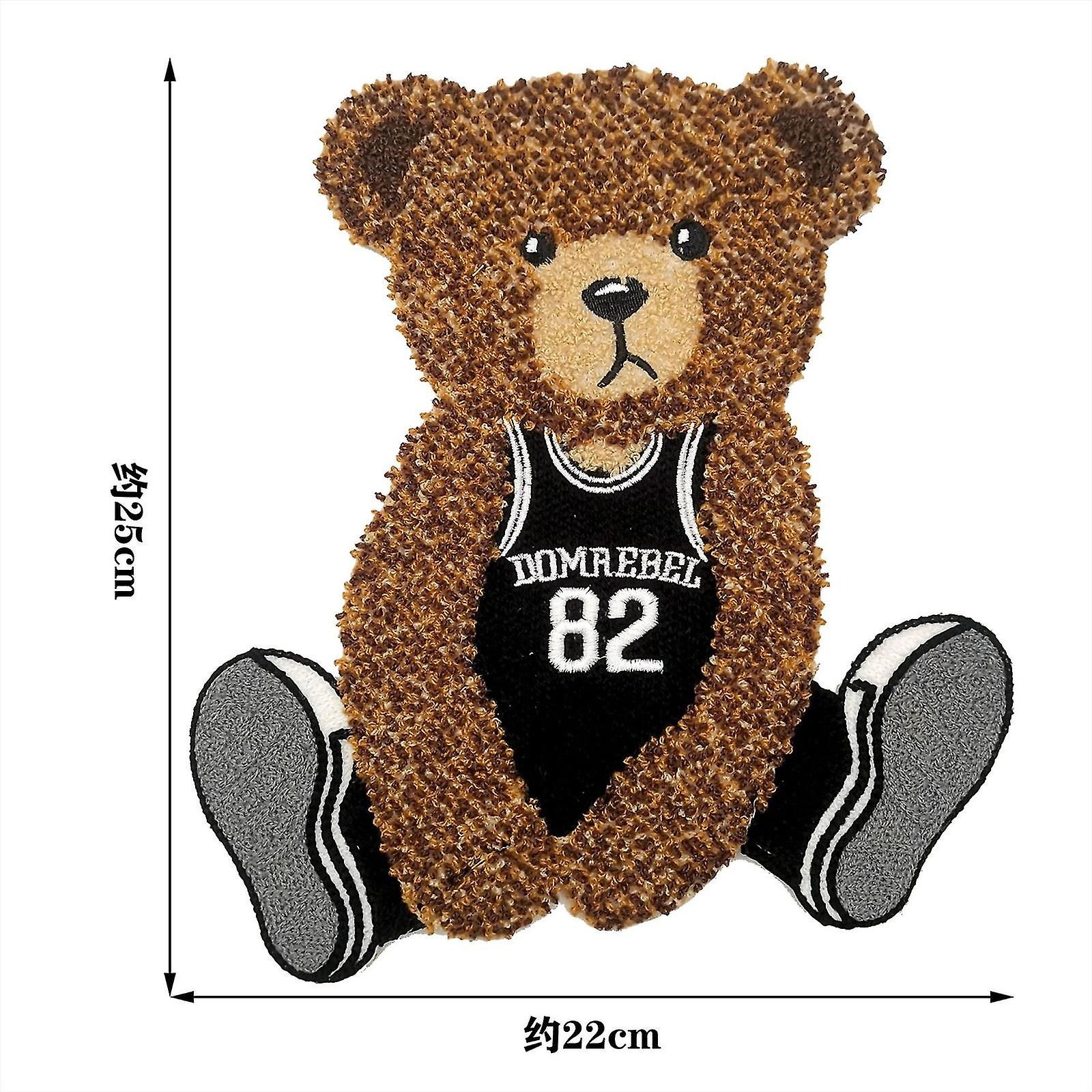 Tietokoneen kirjonta kangastarrat sarjakuva eläin karhu pyyhe kirjonta kirjonta kirjontatarrat vaatteet asusteet laastari tarrat